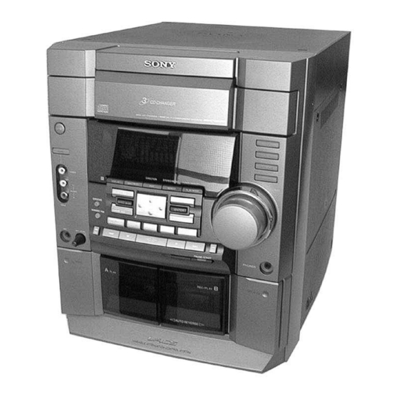 Sony HCD-RG30 Service Manual
