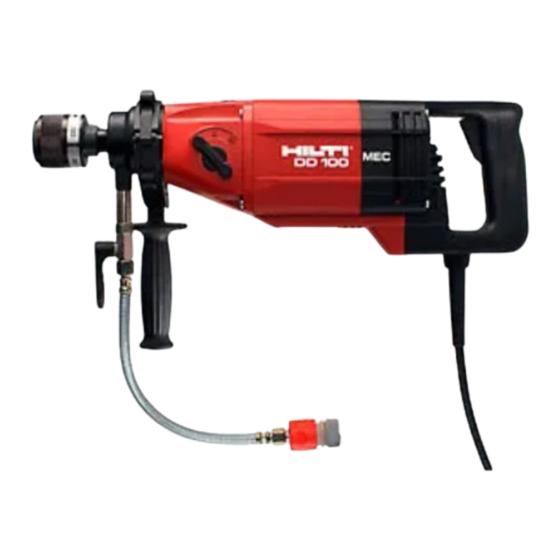 Hilti DD100 Operating Instructions Manual