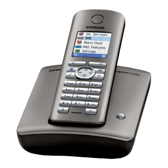 Siemens Gigaset S450 Owner's Manual