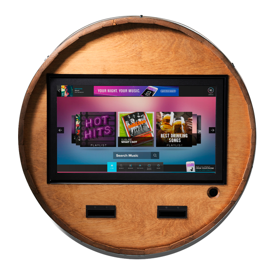 TouchTunes Fusion Music System Installation And Setup Manual