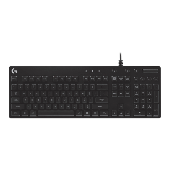 Logitech G Orion Spectrum G810 Setup Manual