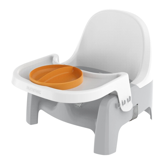 Summer DELUXE LEARN-TO-DINE FEEDING SEAT Instruction Manual
