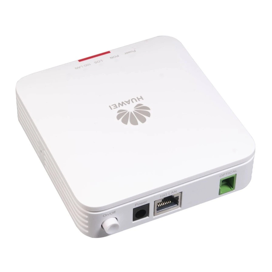 Huawei OptiXstar HN8010Ts-20 Quick Start Manual