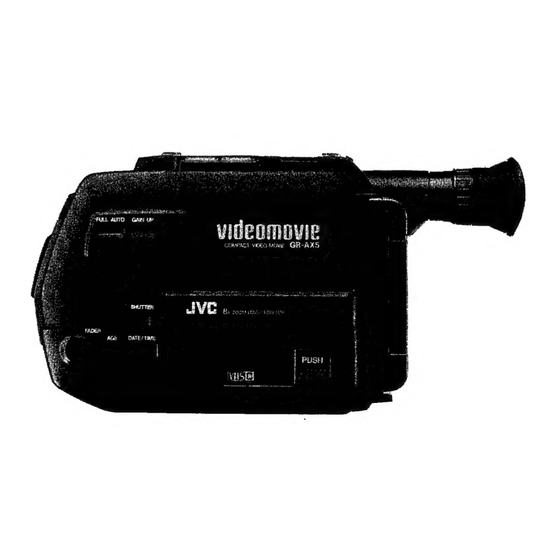 JVC videomovie GR-AX5 Instructions Manual