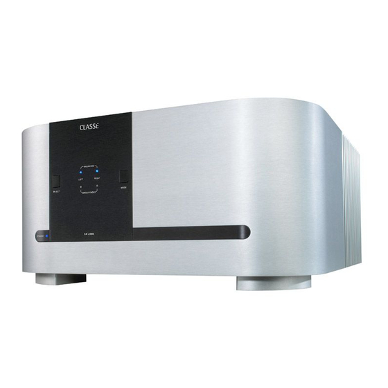 Classe Audio CA-2200 Owner's Manual