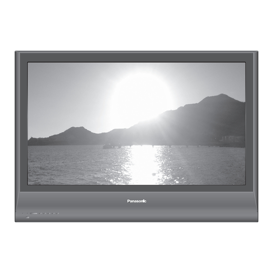 Panasonic Viera TH-37PX7B Operating Instructions Manual