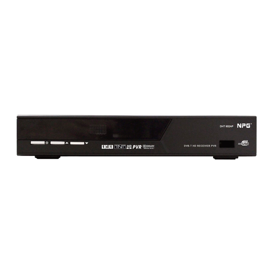 NPG DHT 602 AP DVB-T Receiver Manuals