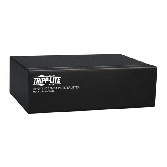 Tripp Lite B114-004-R Manuals
