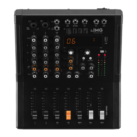 IMG STAGELINE MXR-40PRO Instruction Manual