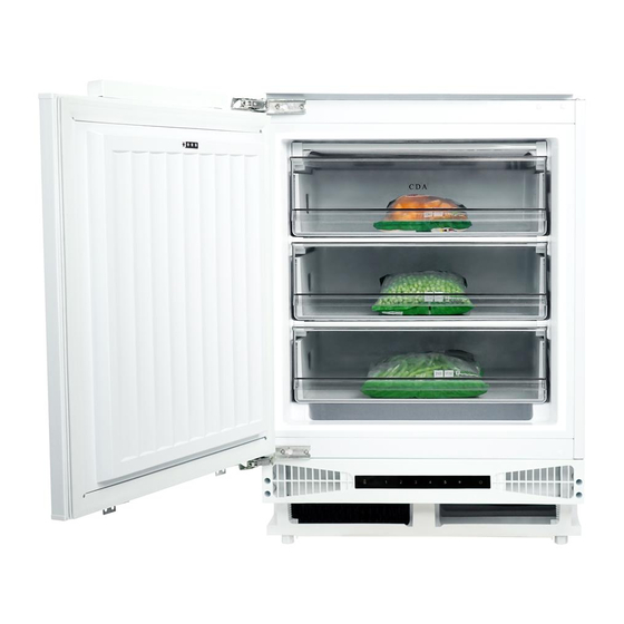 CDA FW284 Under Counter Freezer Manuals