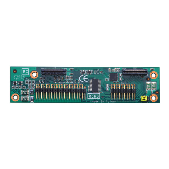 AXIOMTEK AX93292 Quick Installation Manual