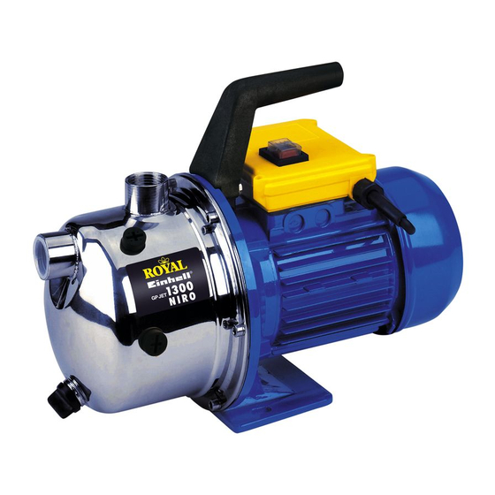 Einhell Royal GP JET 1300 NIRO Operating Instructions Manual