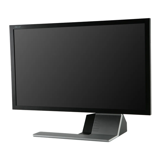 Acer LCD-S243HL Manuals