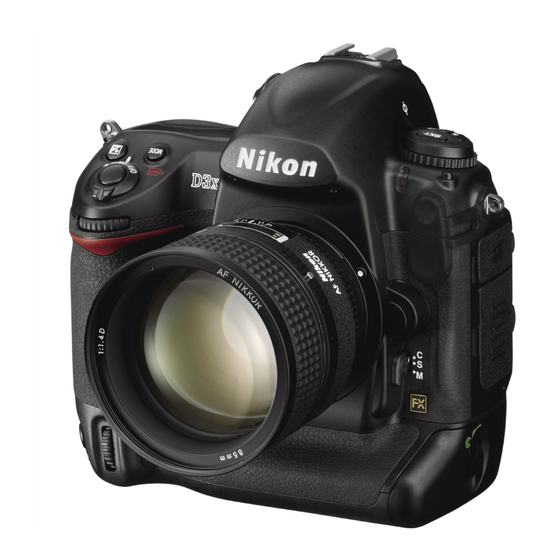Nikon D3X Brochure & Specs