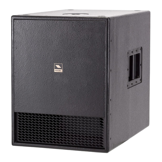 PROEL SW115P V2 Manual