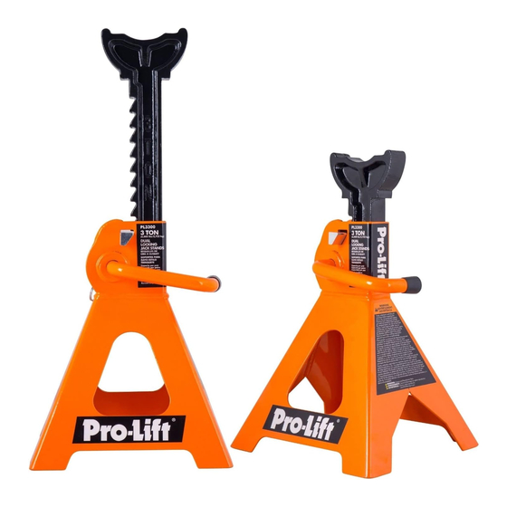 Pro-Lift PL3300 Operating Instructions & Parts Manual