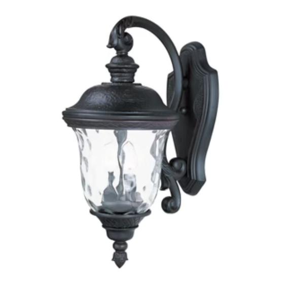 Maxim Lighting Carriage House DC 40497WGOB Installation Instructions