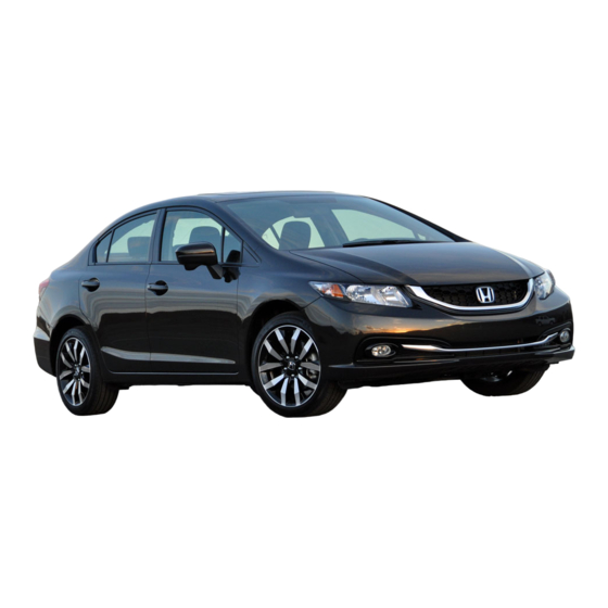 Honda Civic Sedan 2014 Owner's Manual