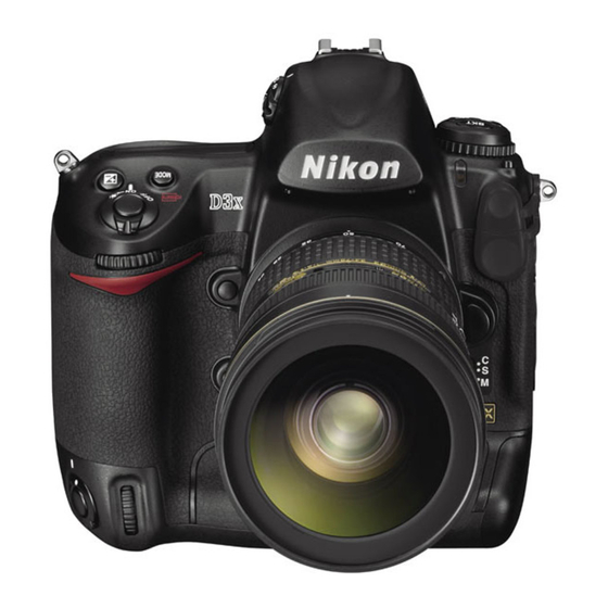 Nikon D3X User Manual
