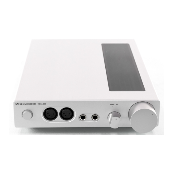 Sennheiser HDVA 600 Instruction Manual