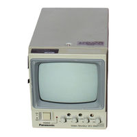 Panasonic WVBM500 - B&W MONITOR Operating Instructions Manual