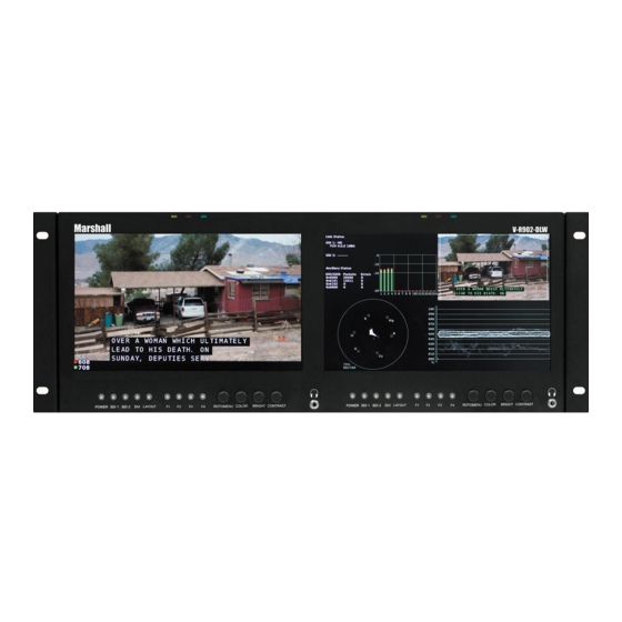 Marshall Electronics V-R902DLW Display Manuals