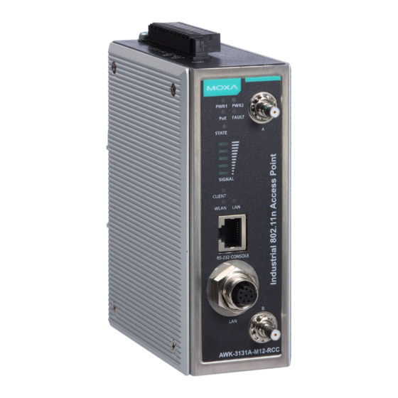Moxa Technologies AirWorks AWK-3131A-M12-RCC-EU Quick Installation Manual