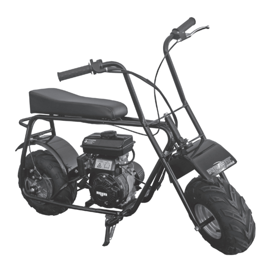 Metal Motorsports RIVET Mini Bike Parts Manuals