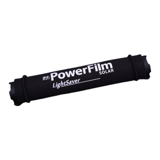 PowerFilm LightSaver Manual