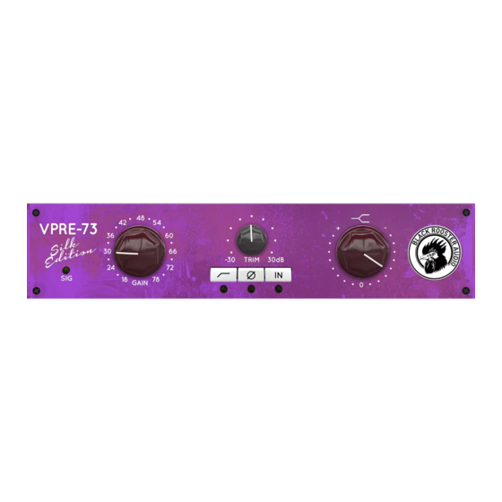 Black Rooster Audio SILK EDITION VPRE-73 Overview & Instructions