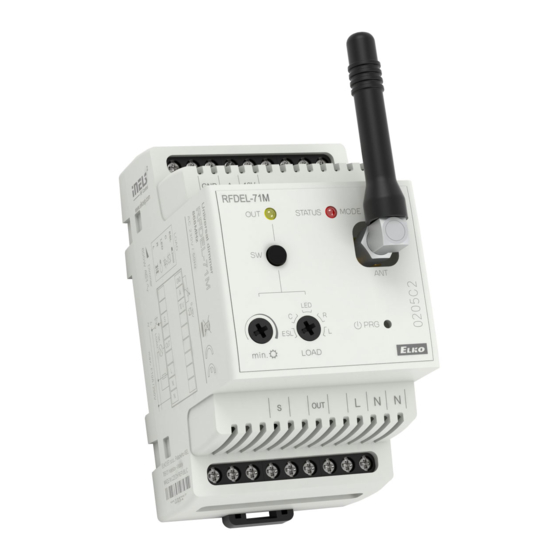 Elko Inels  RFDEL-71M Quick Start Manual