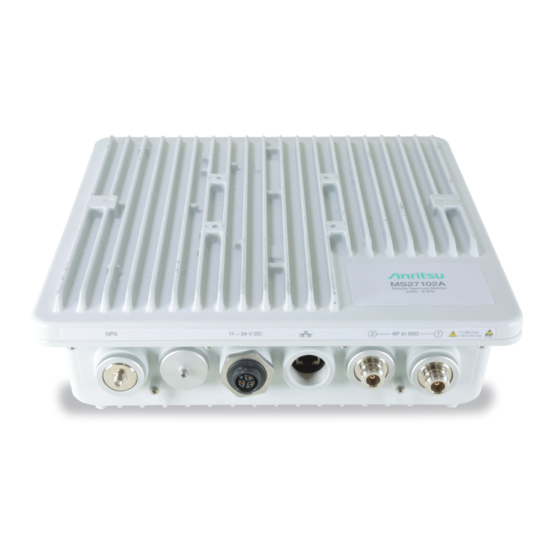 Anritsu MS27101A Configuration Quick Start Manual