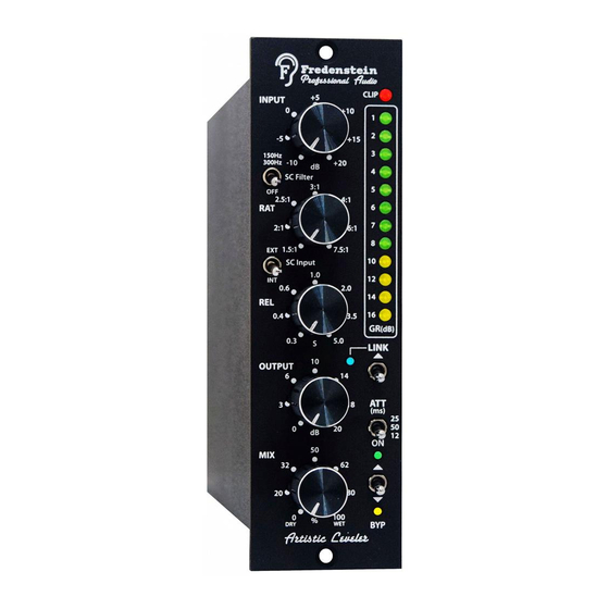 Fredenstein Artistic Leveler Operating Manual