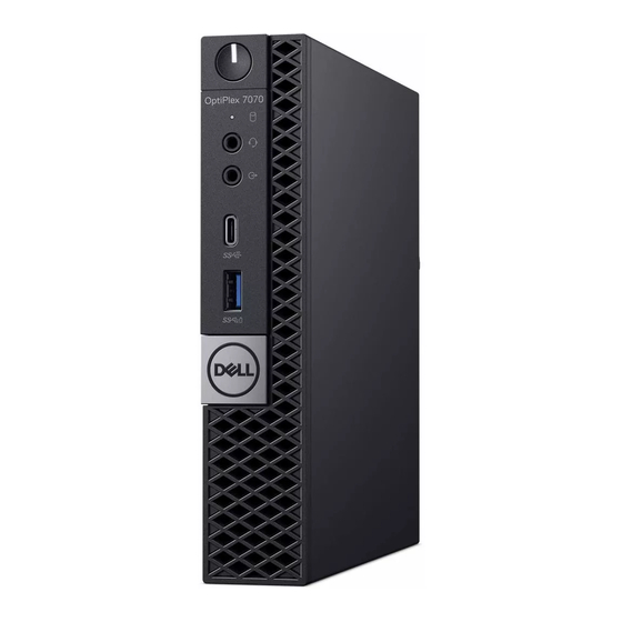 Dell OptiPlex 7070 Setup And Specifications