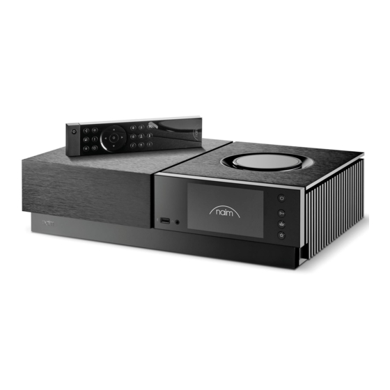 NAIM Uniti Nova PE Quick Start Manual