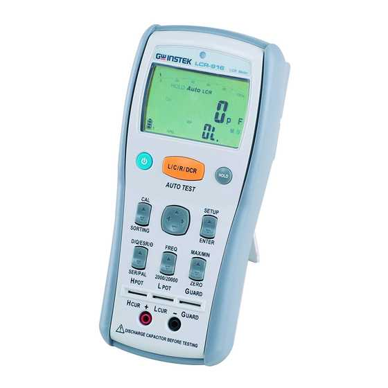 GW Instek LCR-915 Series User Manual