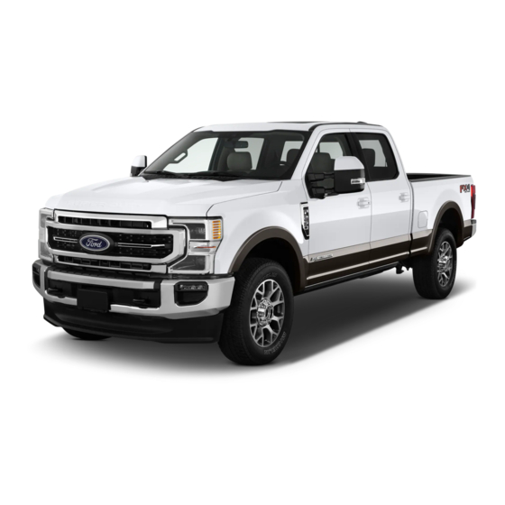 Ford SUPER DUTY 2021 Owner's Manual