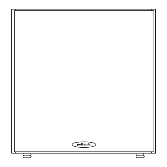 Polk Audio Blackstone TL1900 User Manual