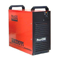Kemppi Pro 4200 EVOLUTION Operation Instructions Manual