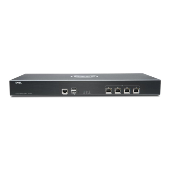 Dell SonicWall SRA 4200/1200 Getting Started Manual
