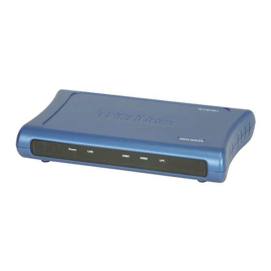 TRENDnet TE100-P21 Quick Installation Manual