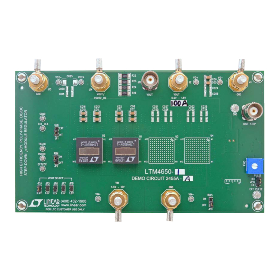 Linear Technology LTM4650EY-1 Manuals