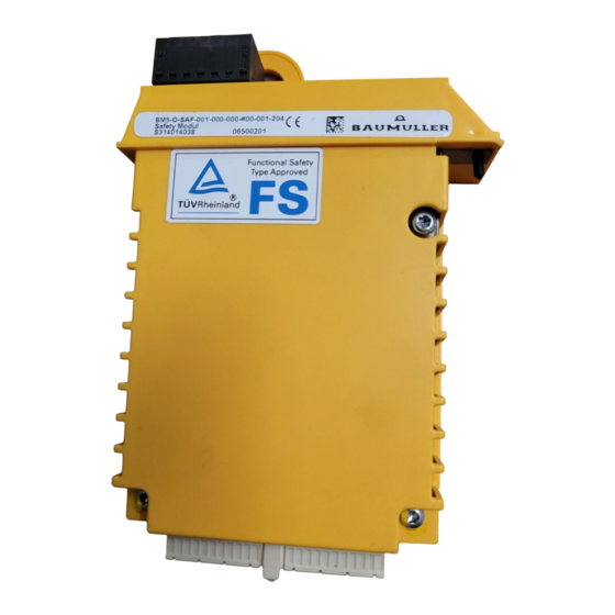 Baumuller BM5-O-SAF-000 Operating Instructions Manual
