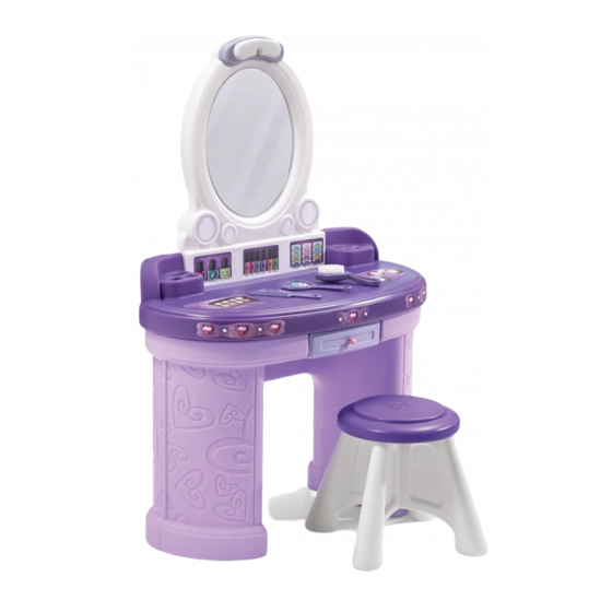 Step2 Pretty & Posh Vanity with Stool 8928 Quick Start Manual