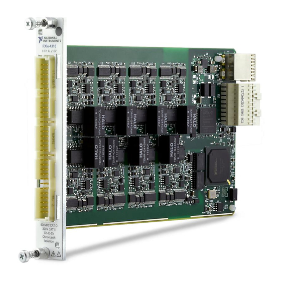 National Instruments PXIe-4310 Calibration Procedure