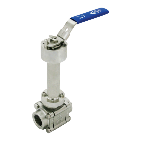 User Manuals: AVCO 1500 Series Ball Valve