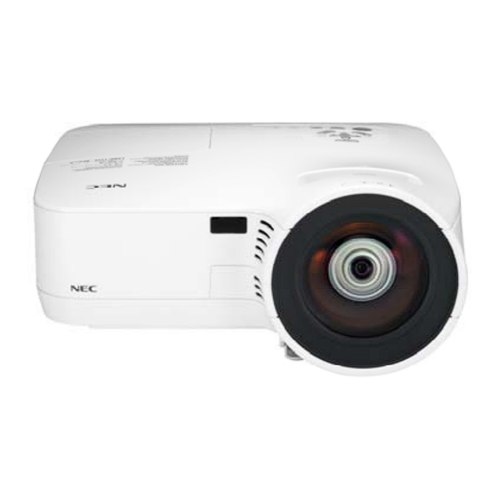 NEC NP500WS Installation Manual
