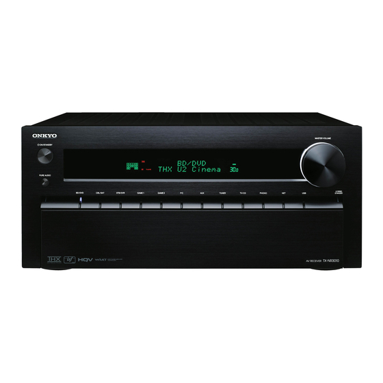 Onkyo TX-NR3010 Specifications