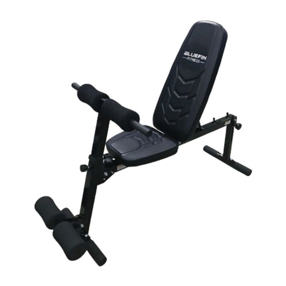 BLUEFIN Fitness Weights Bench Instruction Manual