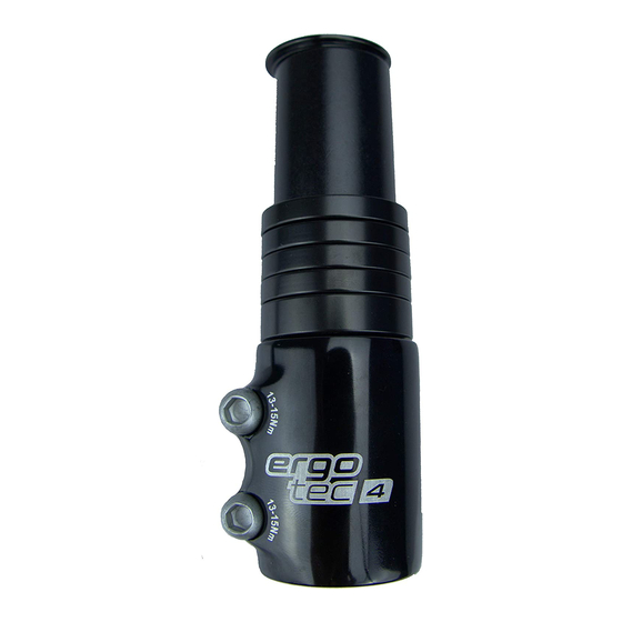 ERGOTEC AHEAD Assembly And Safety Instructions